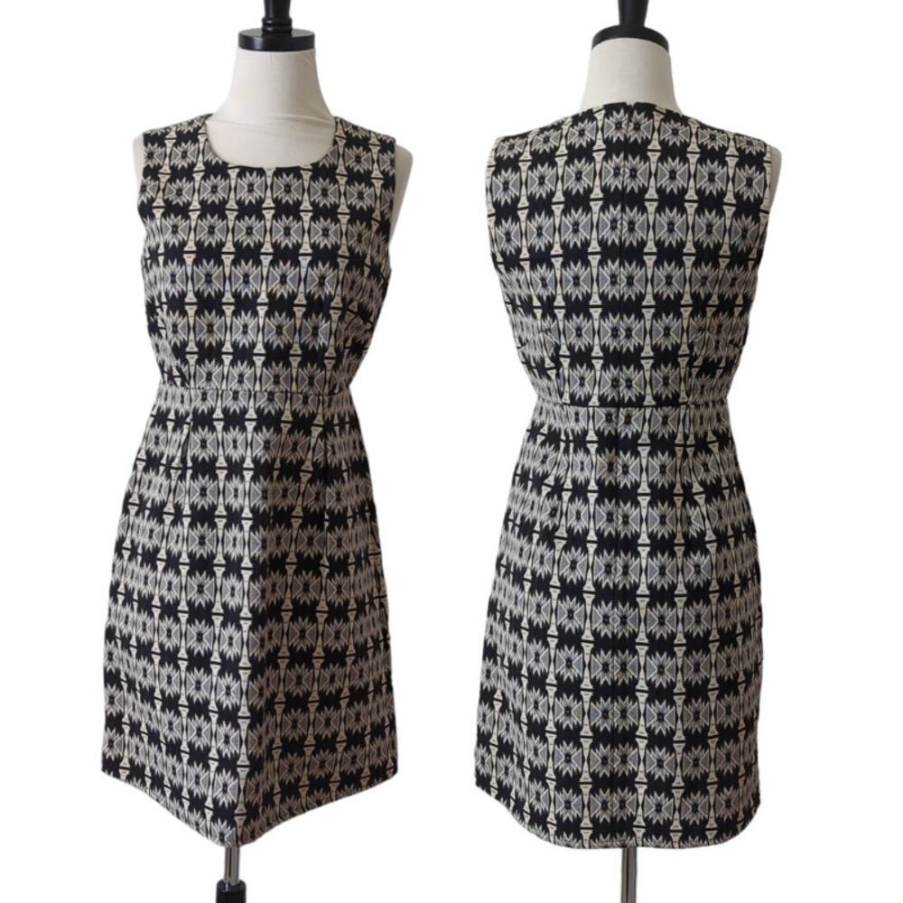 Vintage HOSS Intropia Women's Dress Size 38 Mosaic Tapestry Fit Flare‎ Mini XS/S